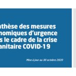 Synthèse des mesures économiques d’urgence dans le cadre de la crise sanitaire COVID 19