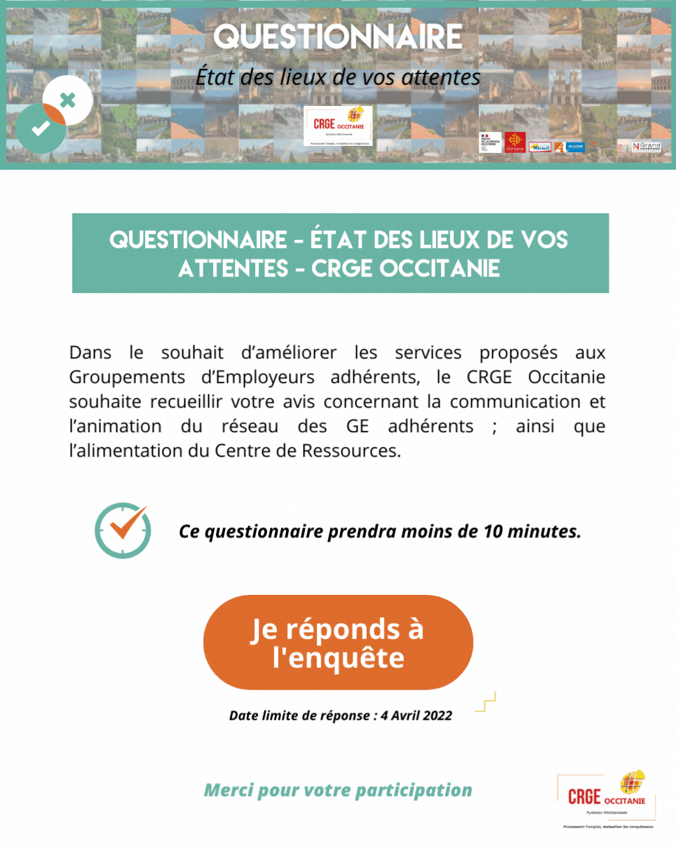 Questionnaire Google Form CRGE Occitanie